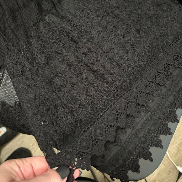 Torrid Long Black Lace Dress - Picture 8 of 8